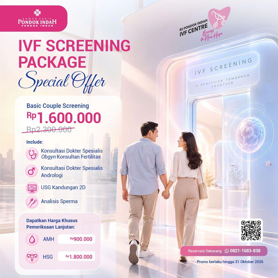 Persiapkan Kehamilan Bersama dengan IVF Screening Package